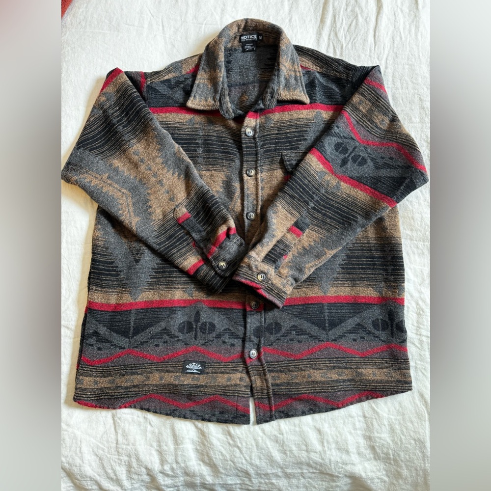 Notice The Reckless Flannel Size Medium